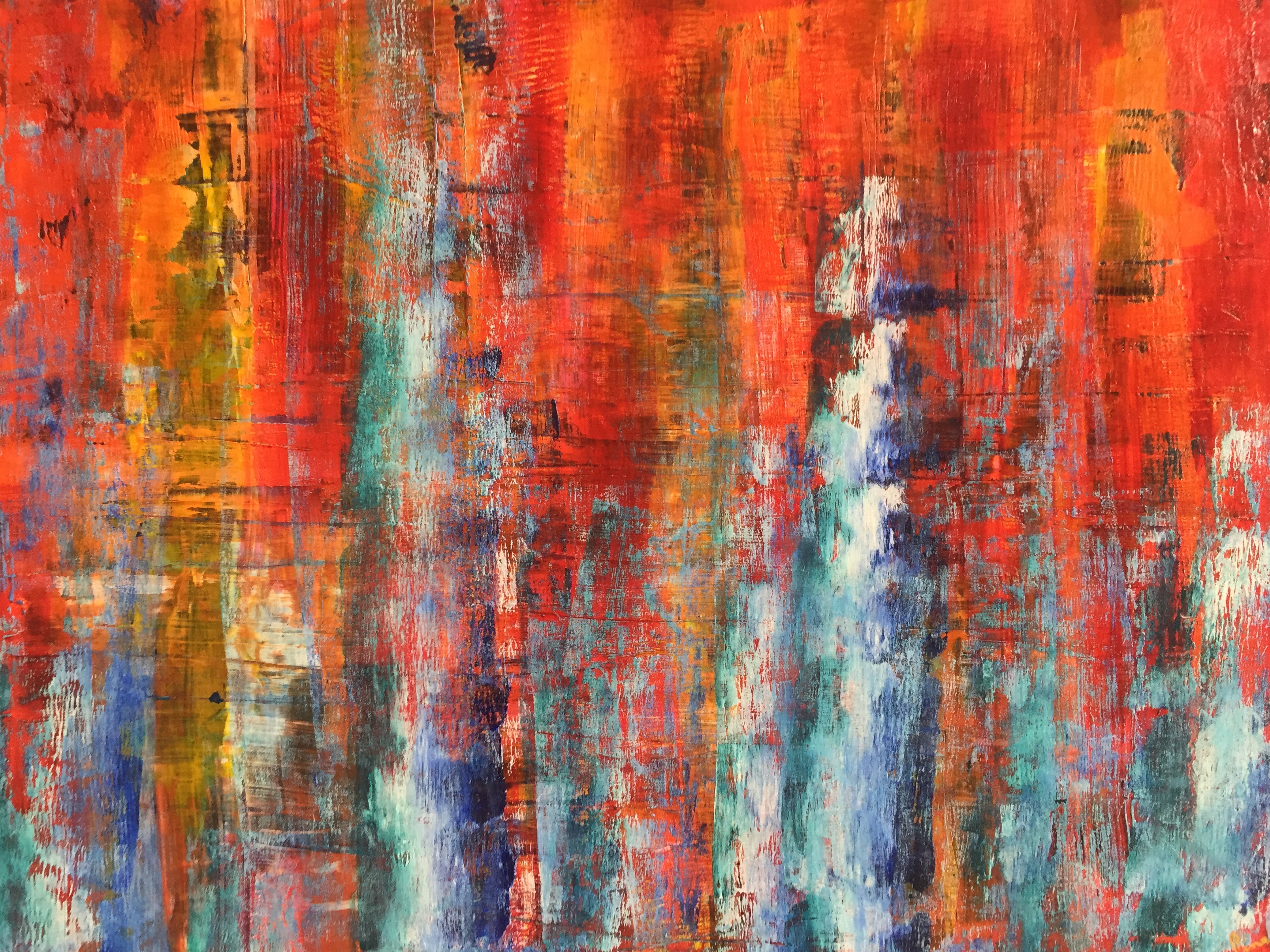 "Das Rote", Acryl auf Leinwand, 40x60 - VERKAUFT